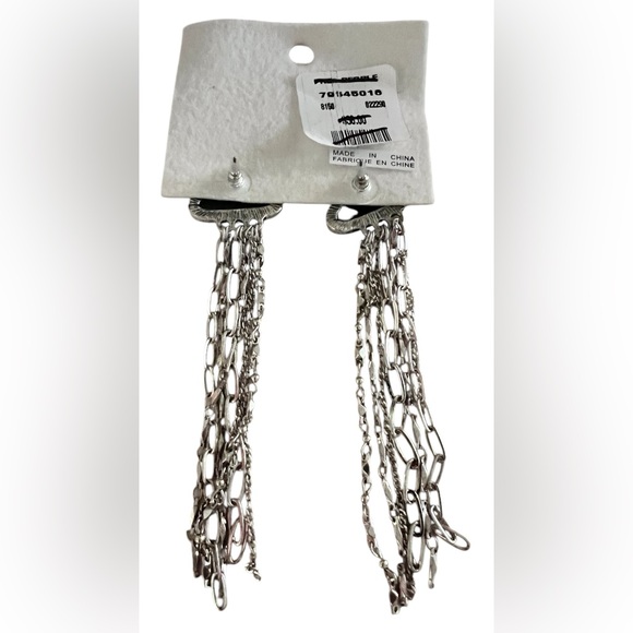 Free People black stone dangle earring’s NWT - Picture 2 of 2